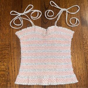 STORIA — Pink and White Striped Camisole
